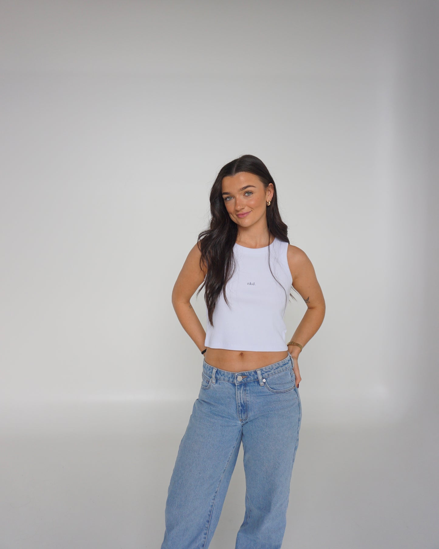staple tank - white