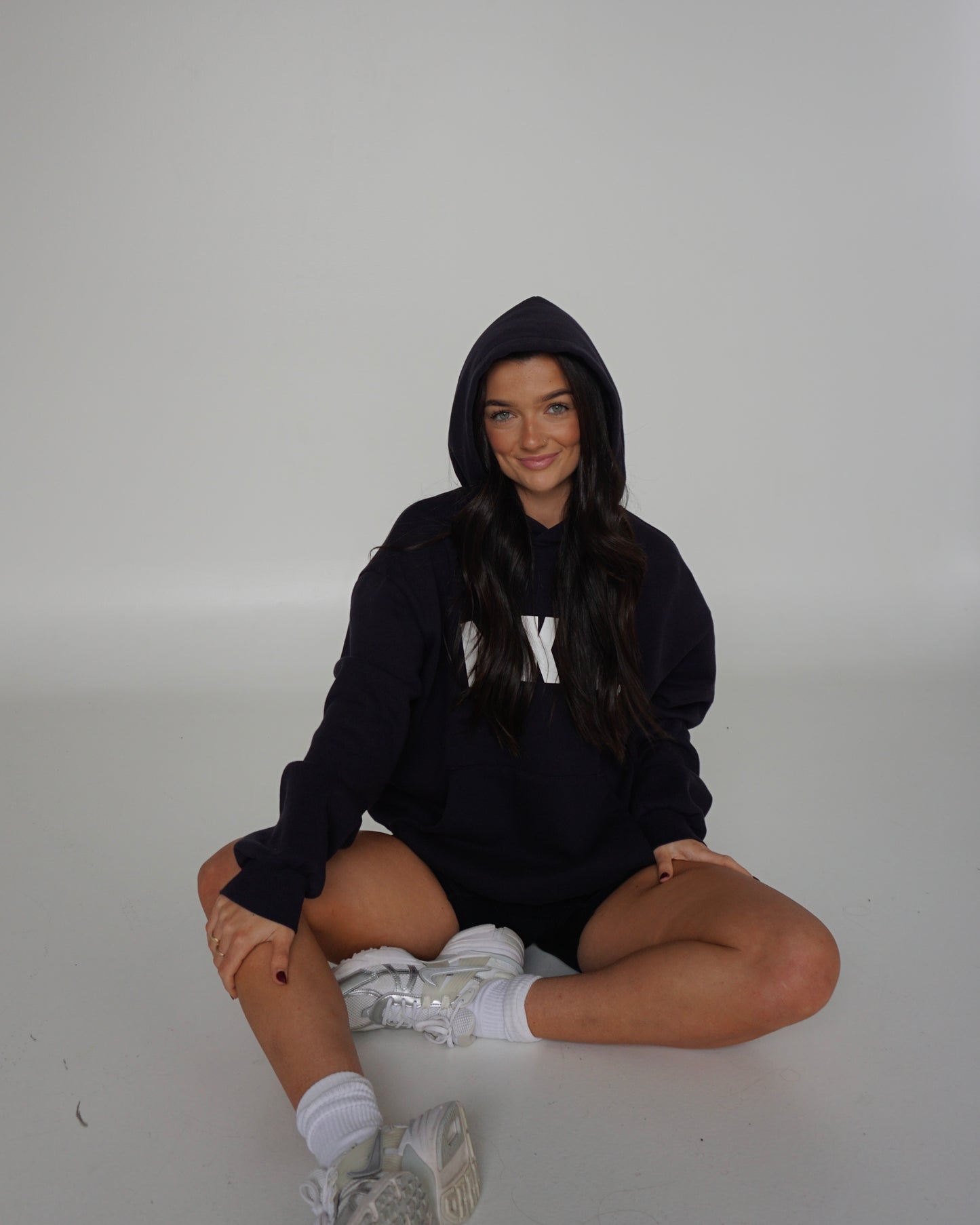 box hoodie - dark navy