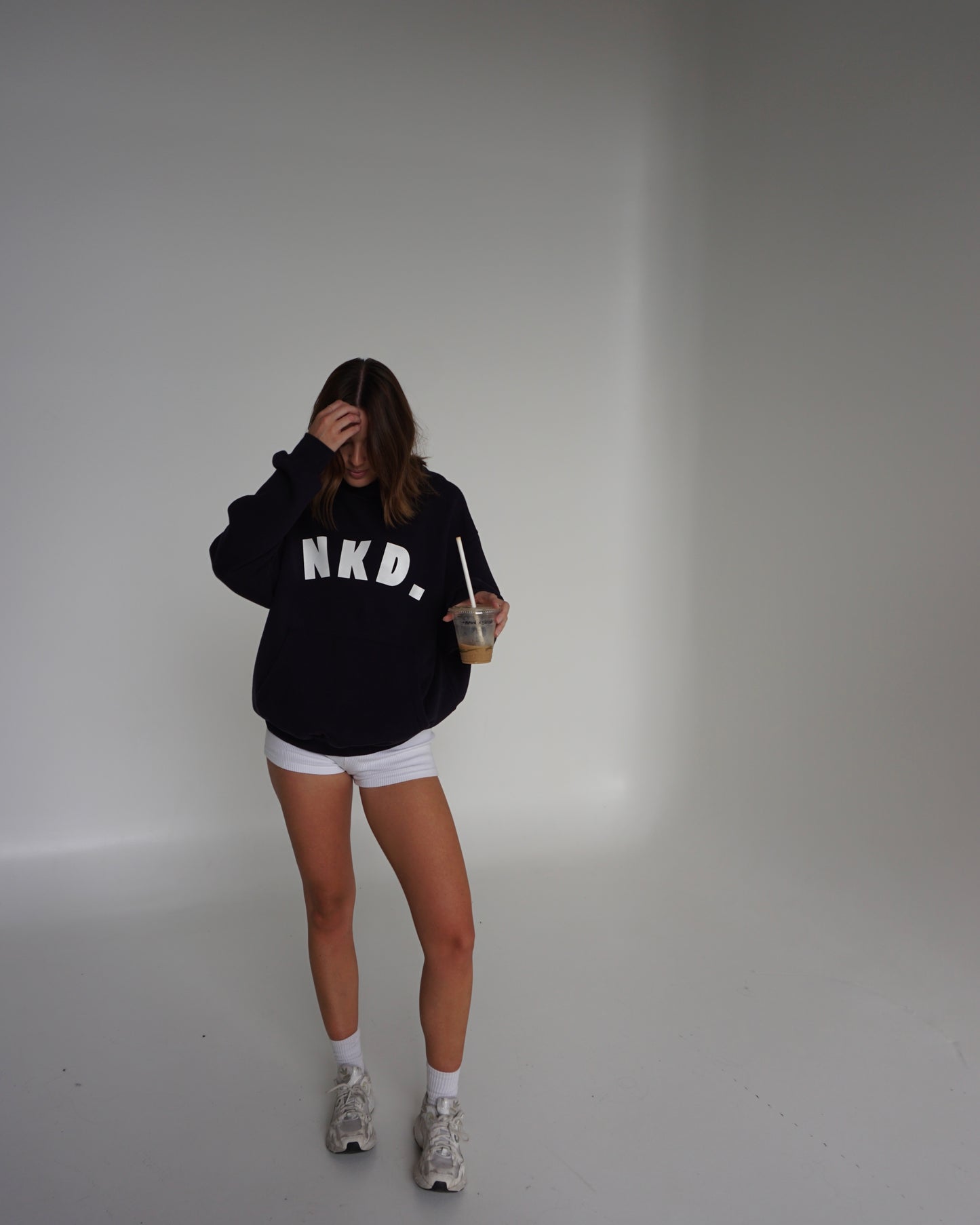 box hoodie - dark navy