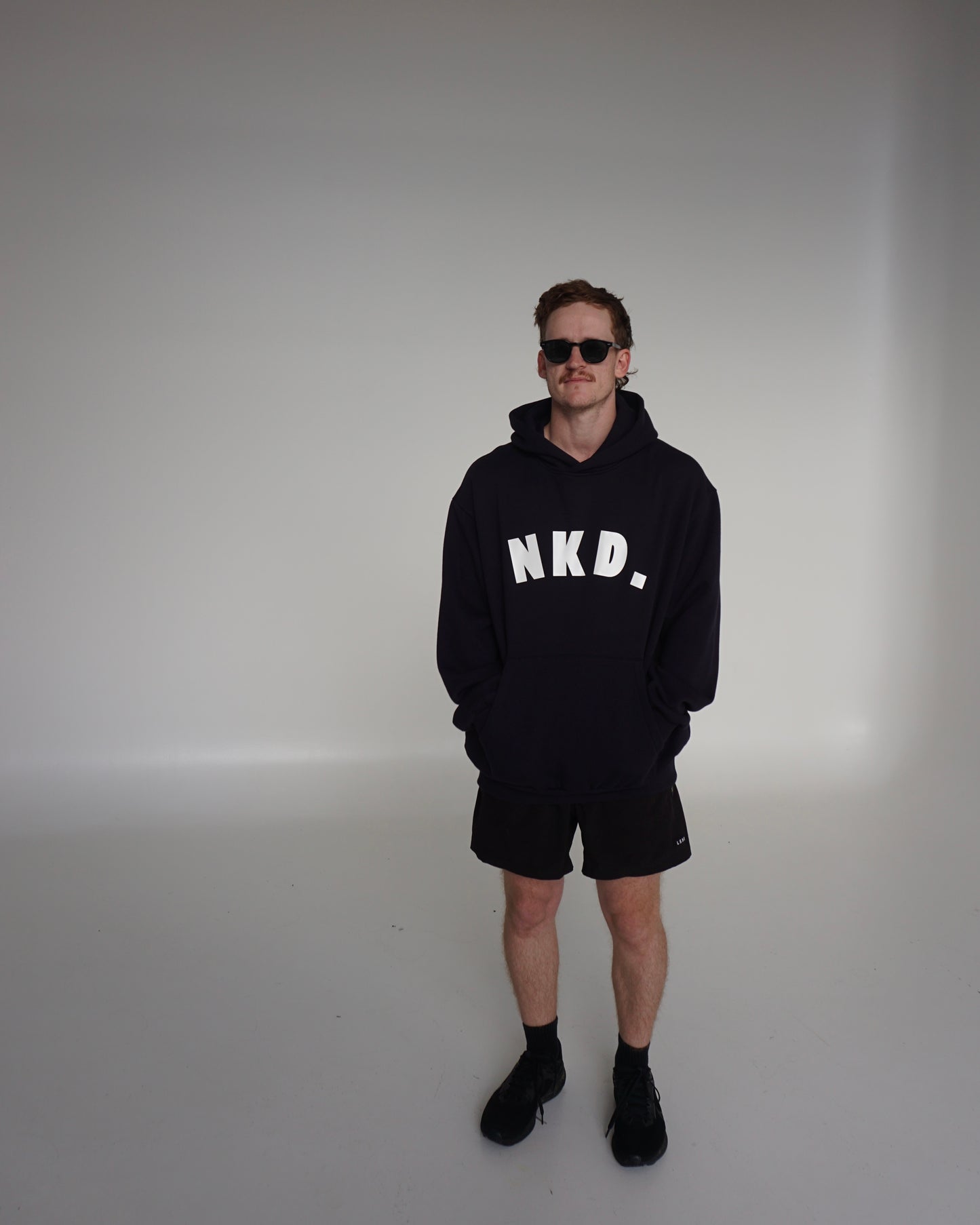 box hoodie - dark navy