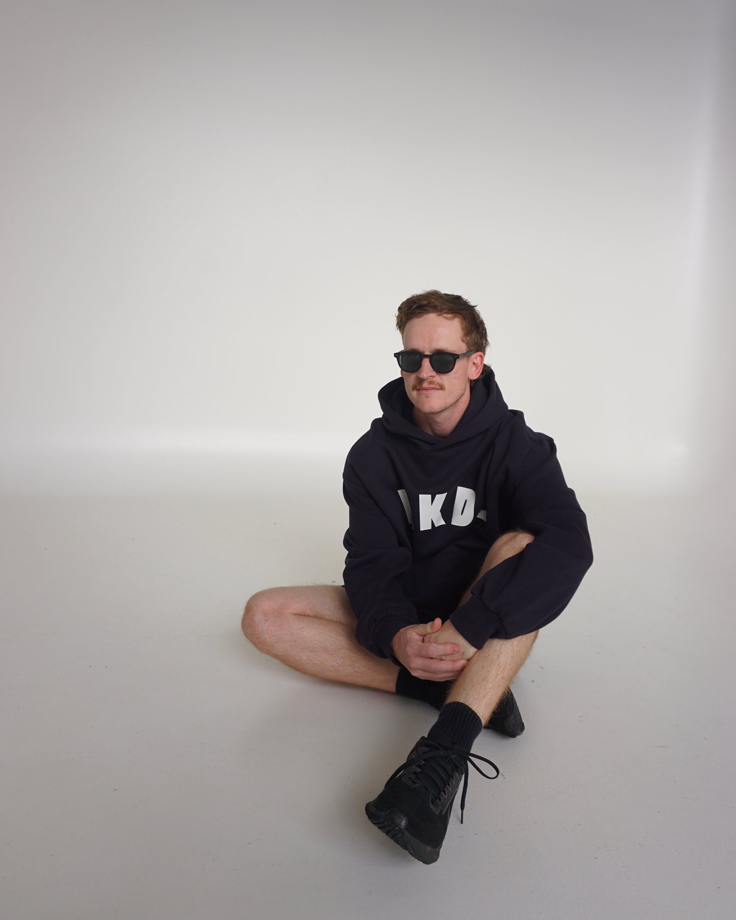 box hoodie - dark navy