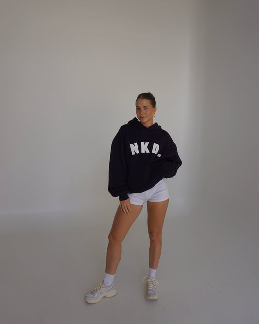 box hoodie - dark navy