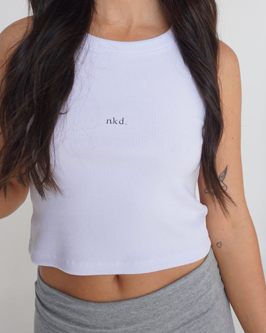 staple tank - white