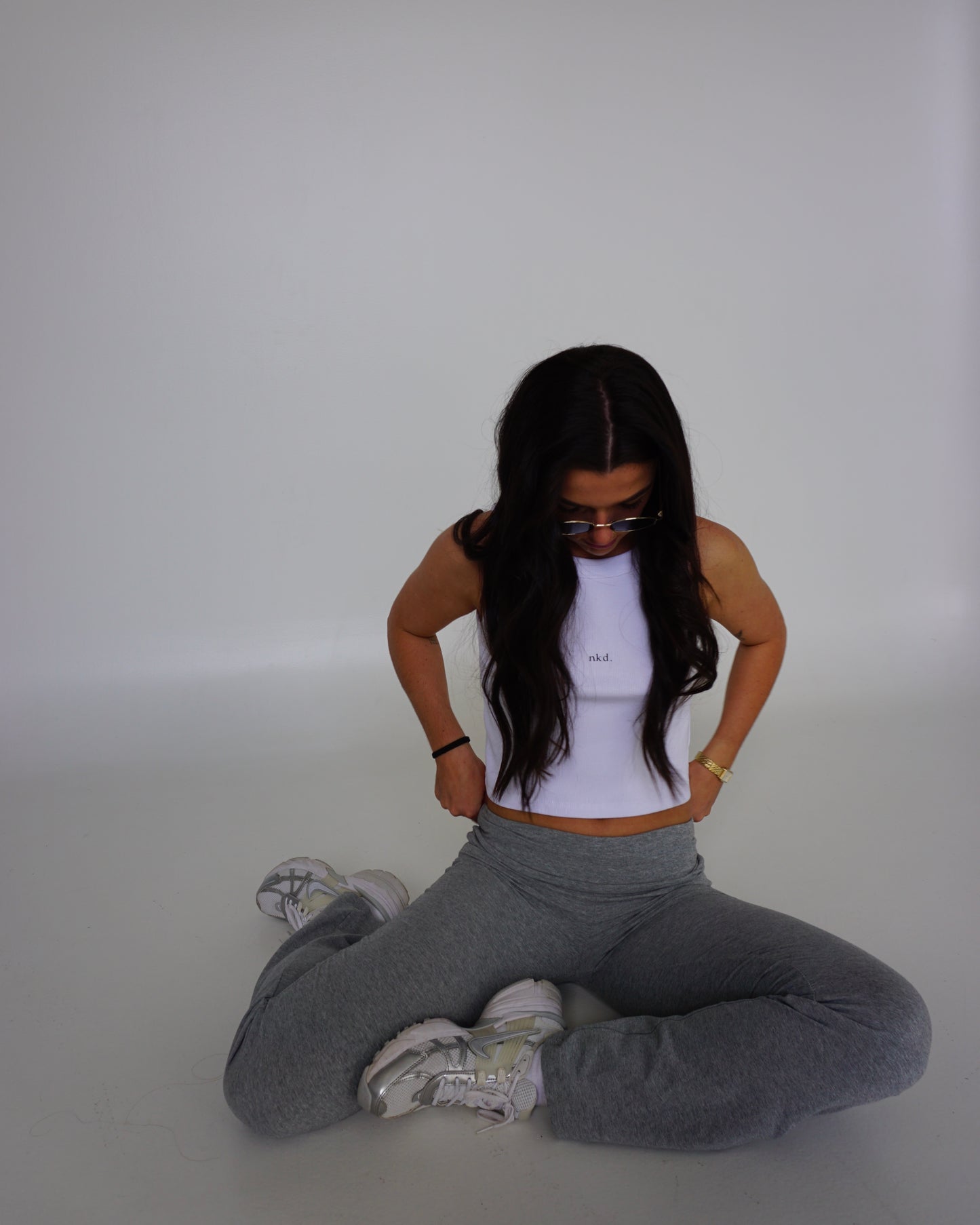 staple tank - white